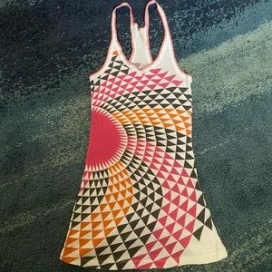 Free Peopl Racerback patterned tank top